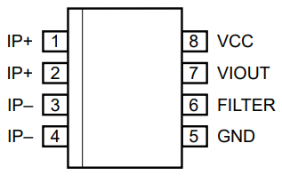 ACS712 Current Sensor Pinout  circuit diagram